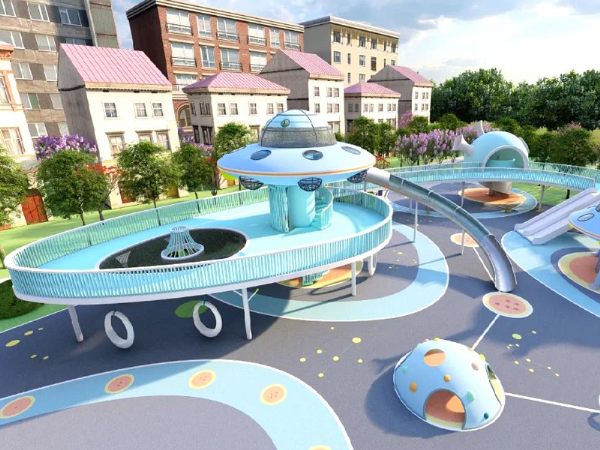 Flying saucer slide